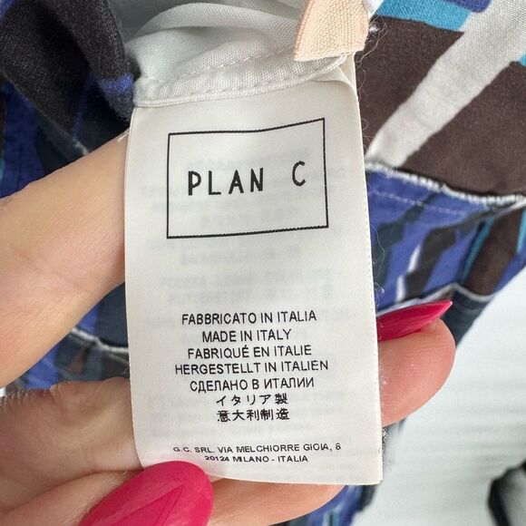 Plan C Rhythm Maxi Dress Blue Size 34 US XS - Picture 11 of 12